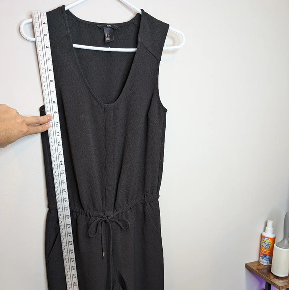 H&M Black Sleeveless V Neck Button Down Pant Romper Jumpsuit Women Canada Size 2 - Picture 6 of 13